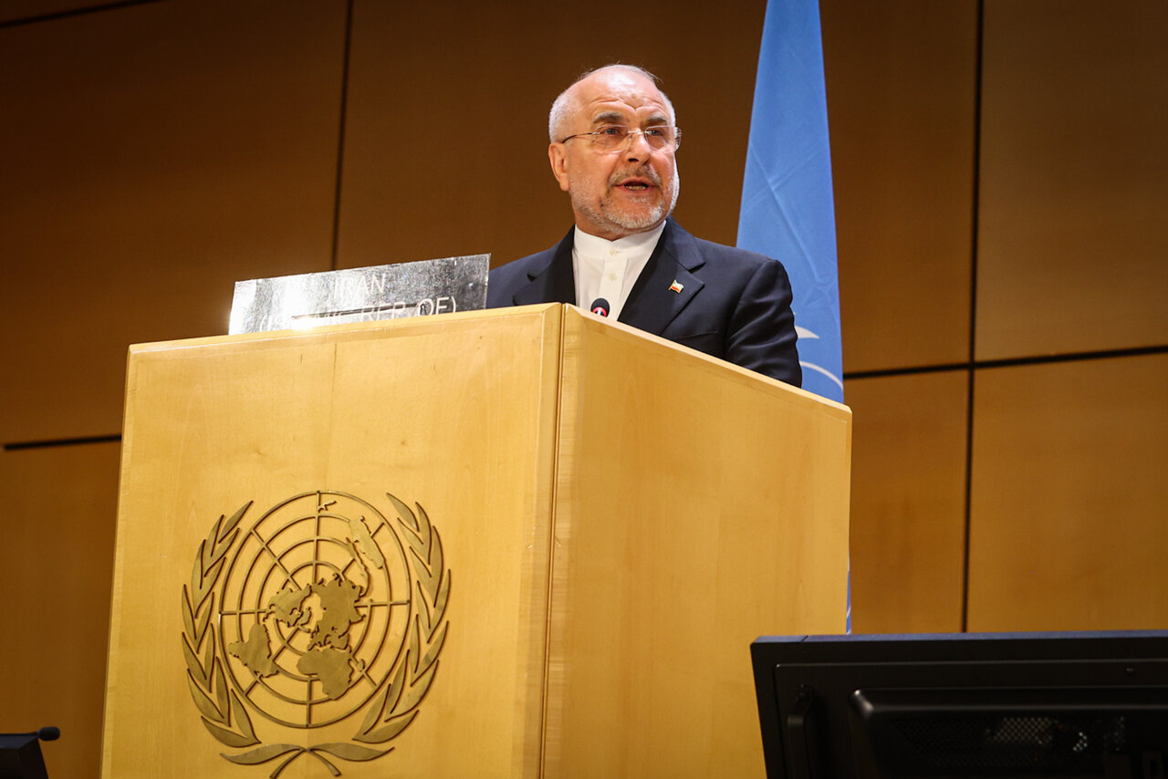 سخنرانی قالیباف در ششمین کنفرانس رؤسای مجالس جهان