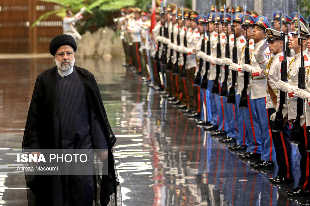 استقبال رسمی رییس جمهور کوبا از سید ابراهیم رییسی