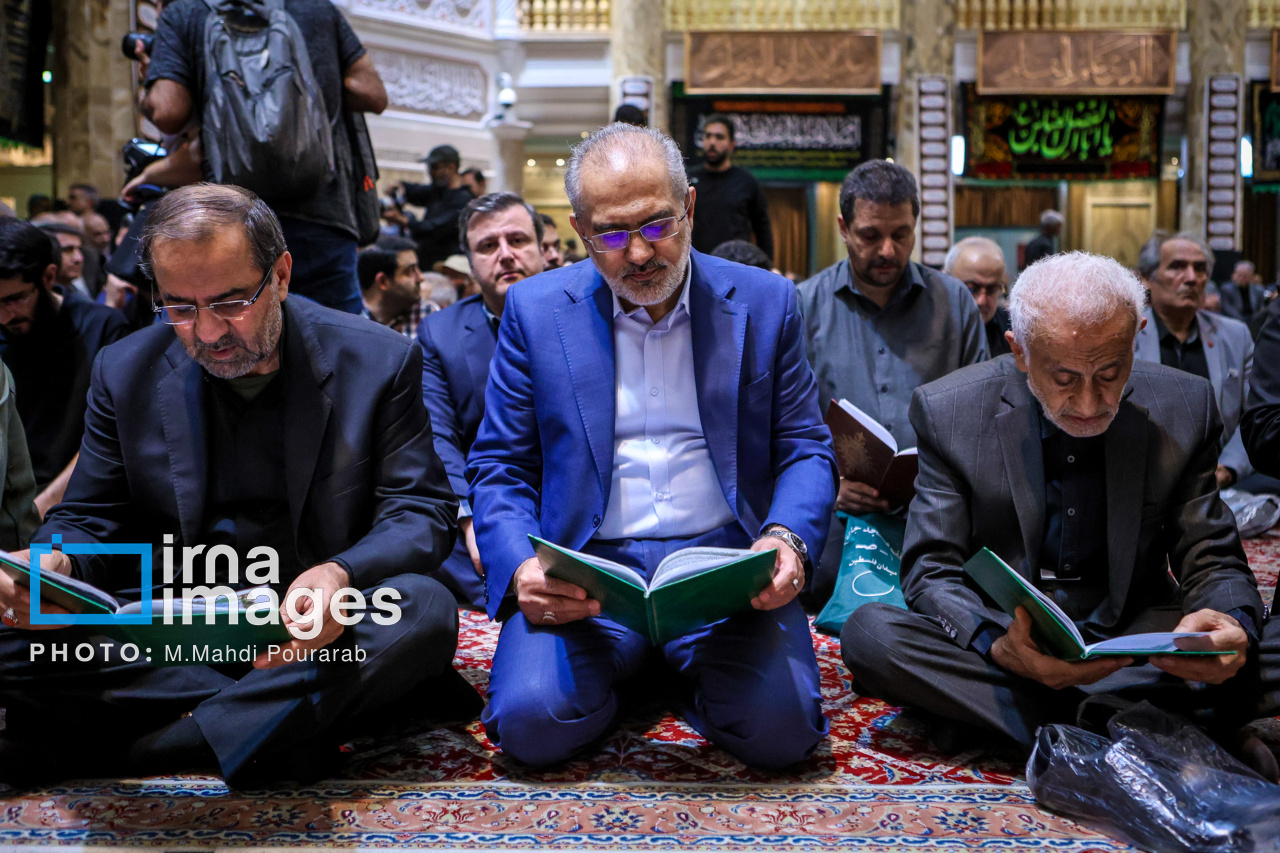 قالیباف و پزشکیان در مجلس ترحیم احمد توکلی