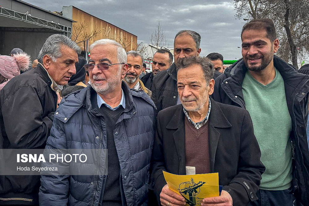 حضور جمعی از مسئولان در راهپیمایی ۲۲ بهمن - تهران