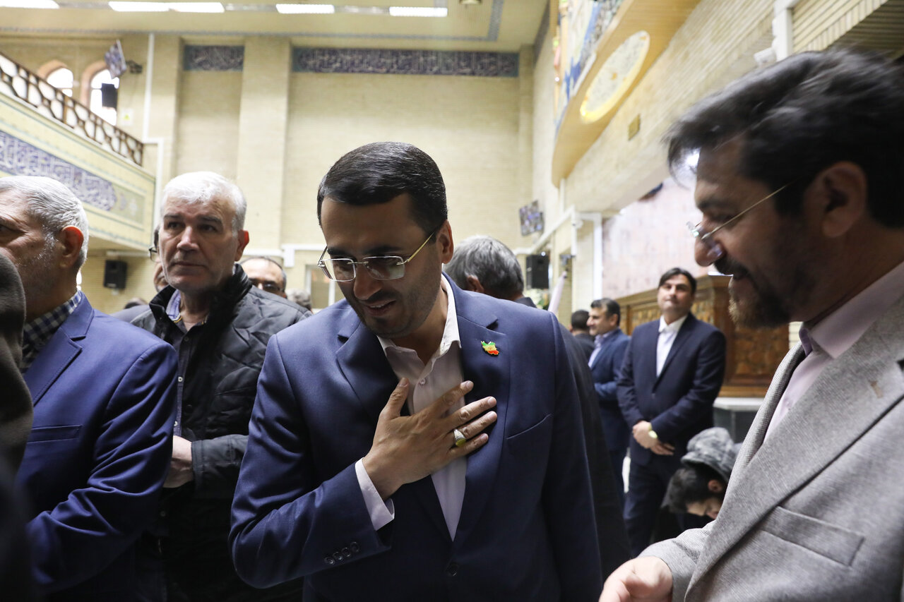 مراسم ختم پدر نماینده مسجد سلیمان با حضور قالیباف