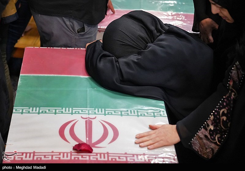  مراسم وداع با پیکر شهدای راه قدس