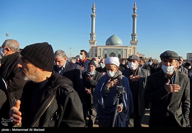 تشییع حاج عیسی جعفری خادم امام خمینی (ره) در قم