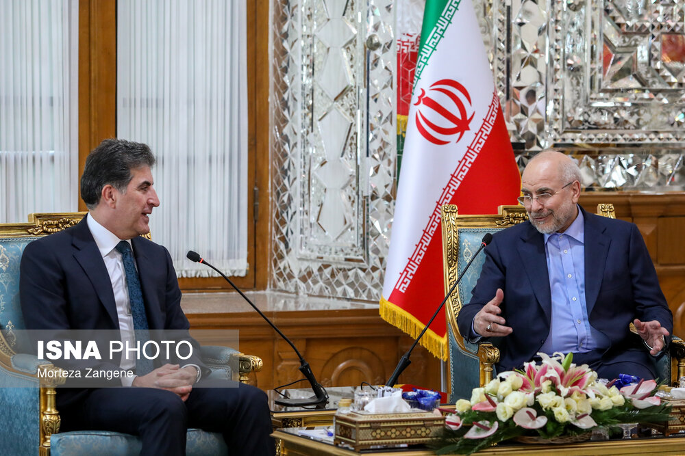 دیدار رییس اقلیم کردستان عراق با قالیباف