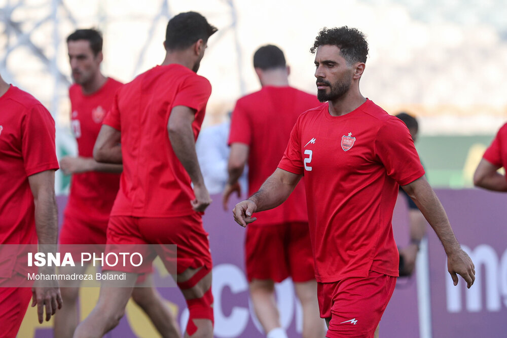 تمرین و نشست خبری تیم فوتبال پرسپولیس پیش از دیدار با النصر عربستان