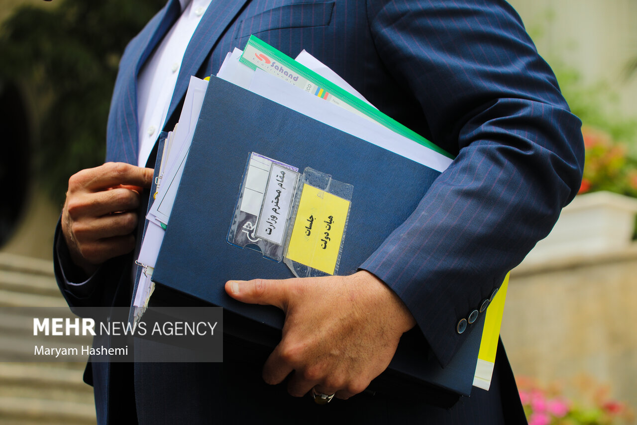 حاشیه جلسه هیئت دولت