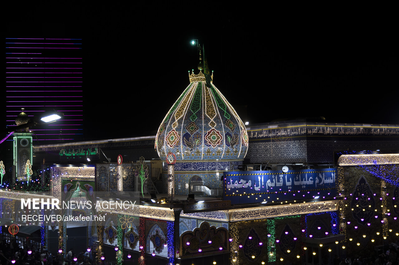 حال و هوای کربلا در شب نیمه شعبان