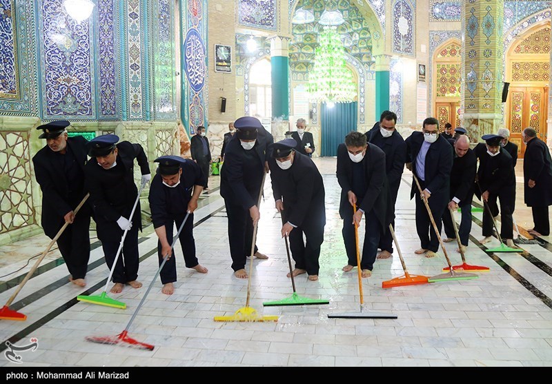 غبار رویی مسجد مقدس جمکران 