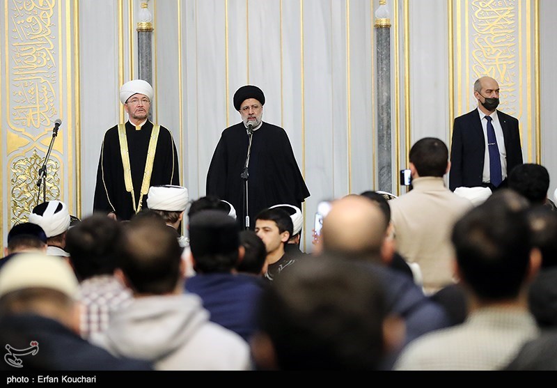 حضور و سخنرانی رئیس جمهور در مسجد جامع مسکو