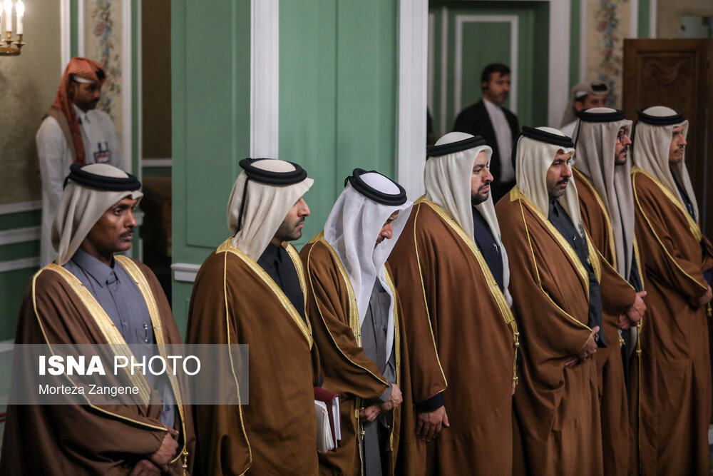 استقبال رسمی از امیر قطر
