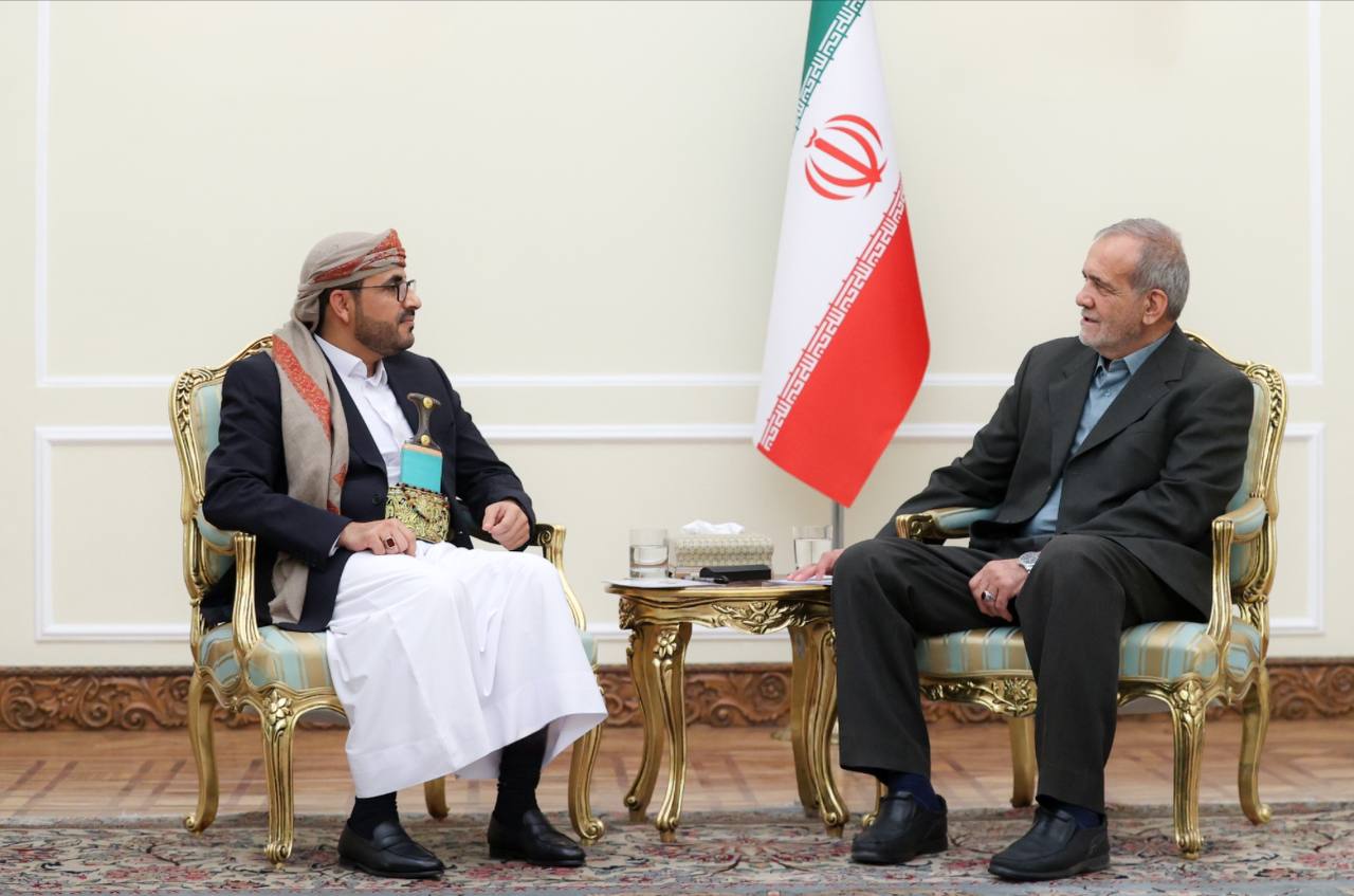 دیدار سخنگو و رئیس هیئت مذاکره کننده دولت نجات ملی یمن با پزشکیان