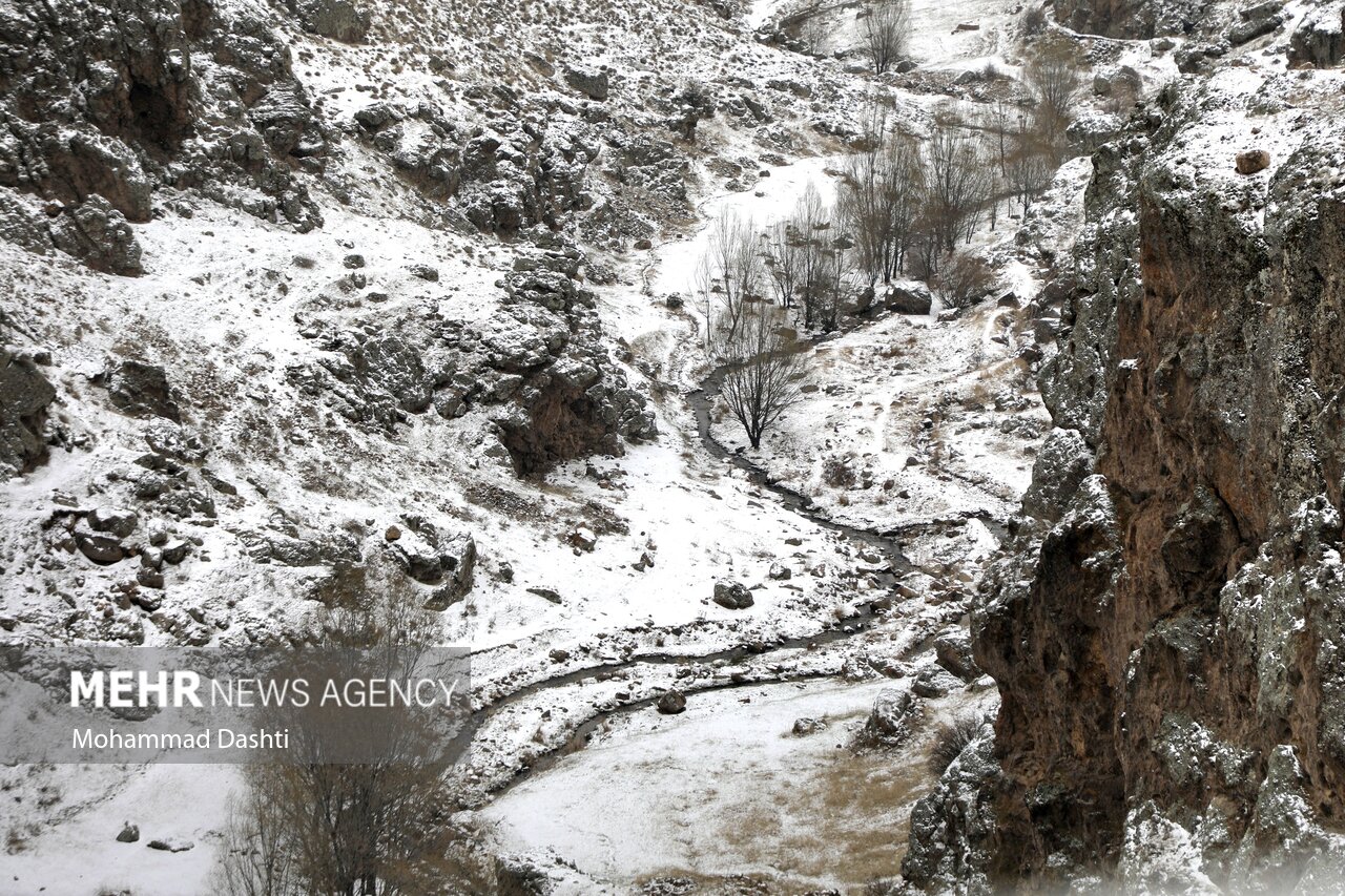 بارش برف بهاری در سرعین