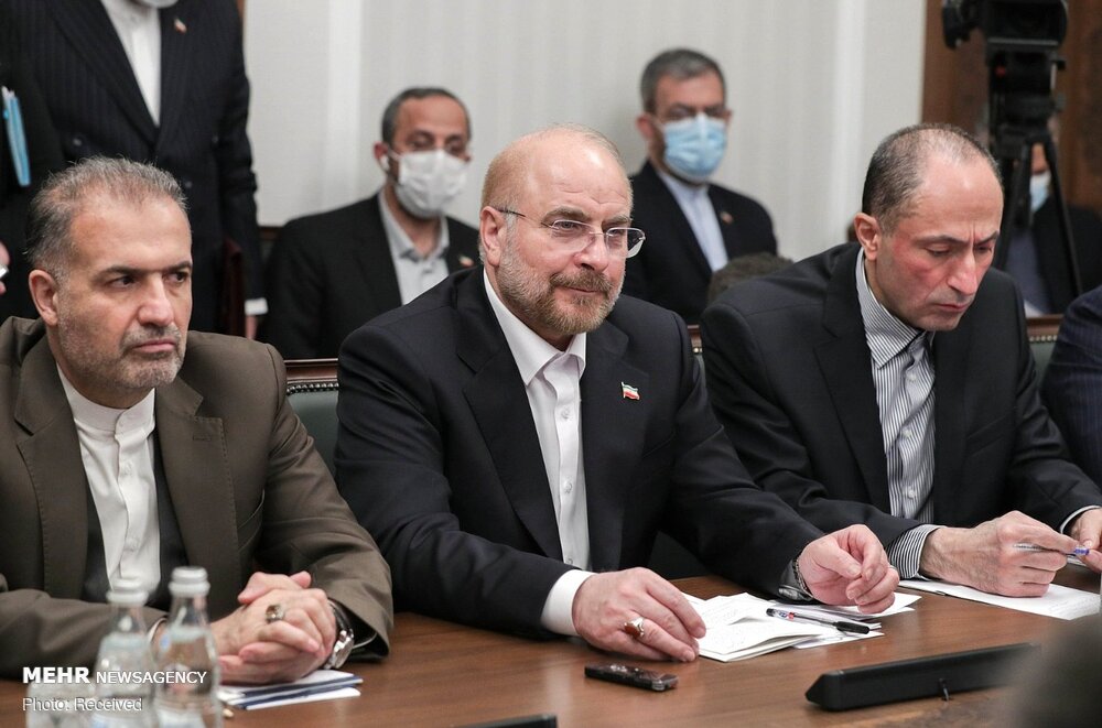 حضور قالیباف در مجلس فدرال روسیه