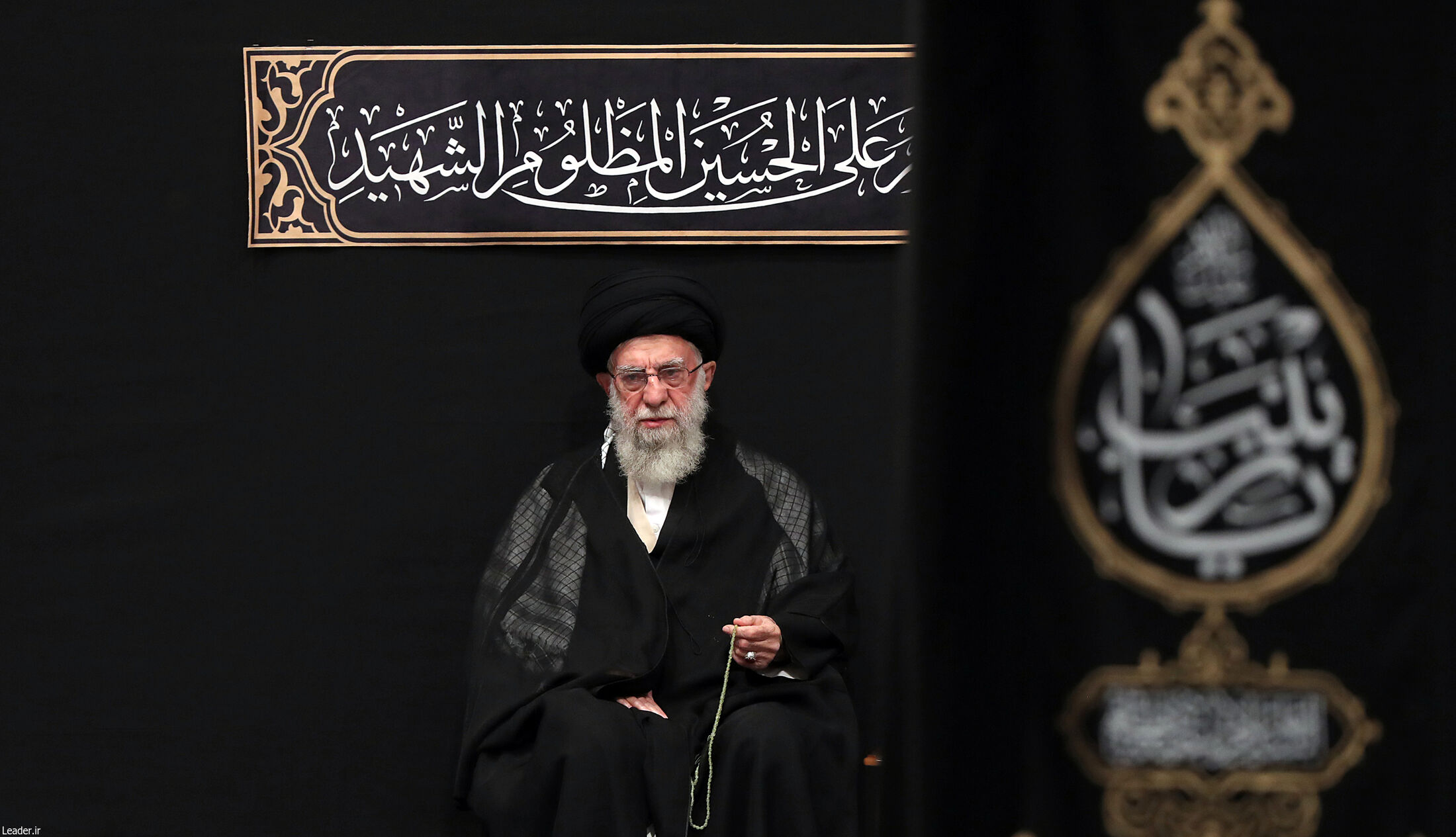 مراسم عزاداری هئیت‌های دانشجویی با حضور رهبر انقلاب