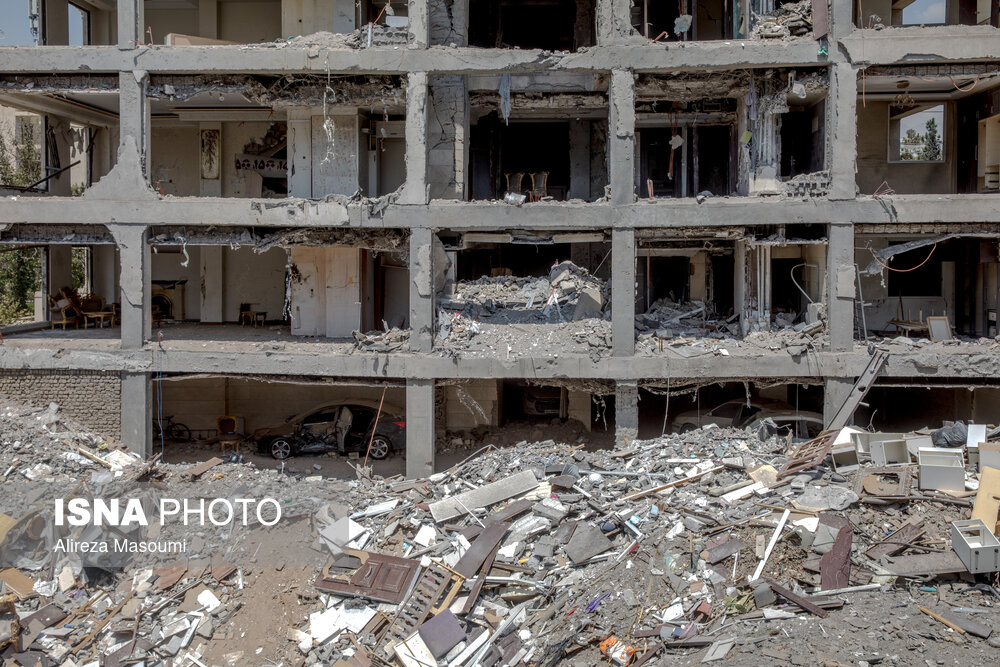 منازل مسکونی خسارت دیده در جنگ تحمیلی ۱۲ روزه