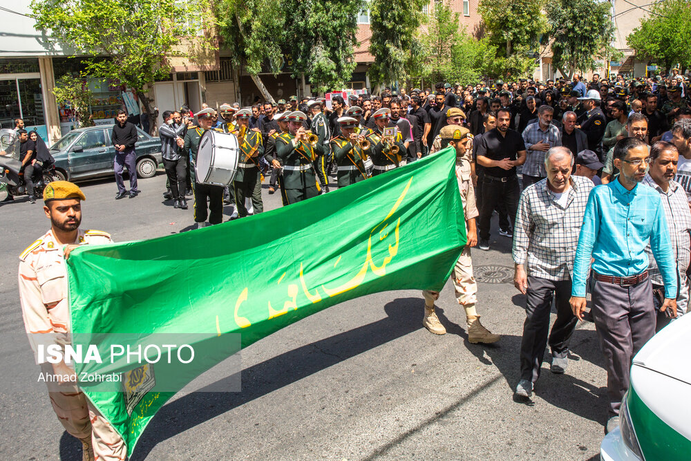 مراسم تشییع شهید فراجا - قم