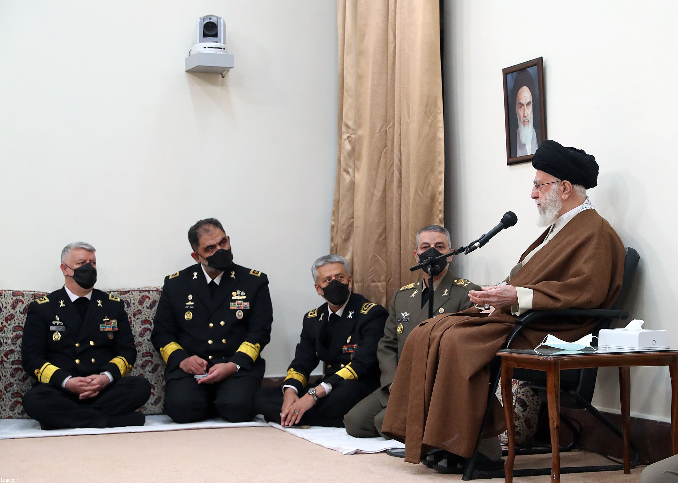 دیدار فرماندهان نیروی دریایی ارتش با فرمانده کل قوا