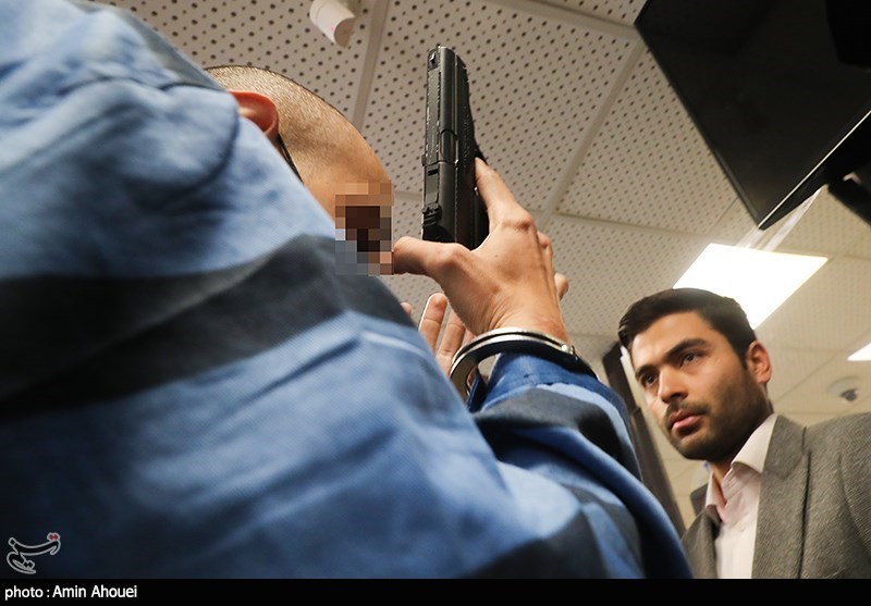  بازسازی صحنه سرقت مسلحانه از بانک