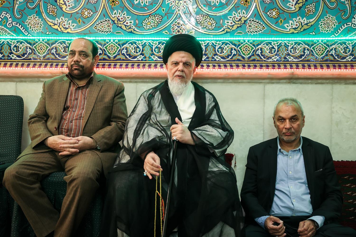 حضور قالیباف در مراسم ترحیم استاد سیدرضا مؤید