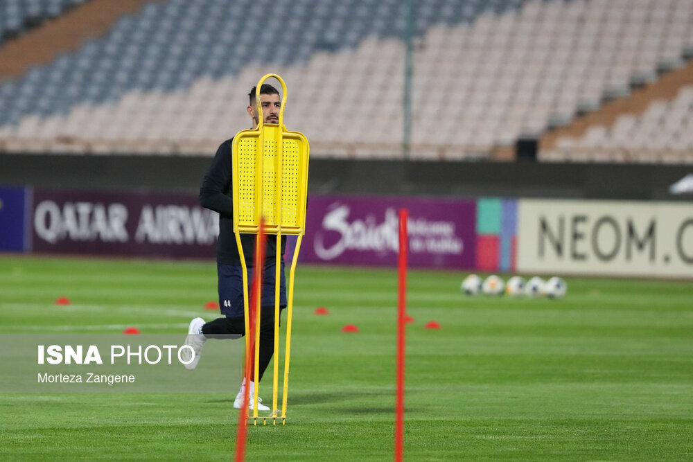 تمرین تیم پرسپولیس پیش از بازی با النصر