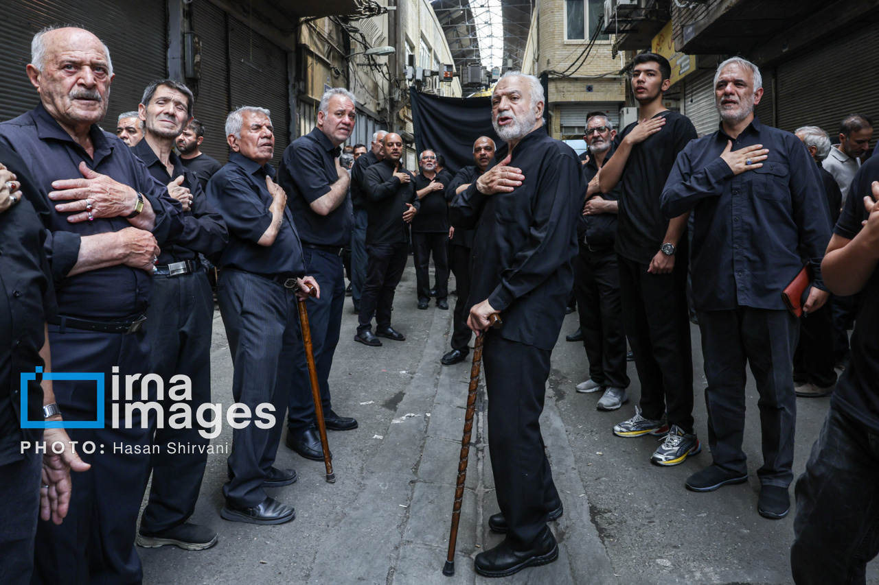 عزاداری در بازار تهران