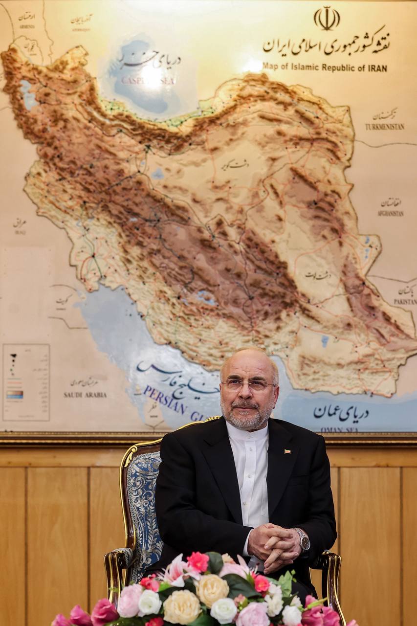 استقبال رسمی از قالیباف در بازگشت از کشور آذربایجان