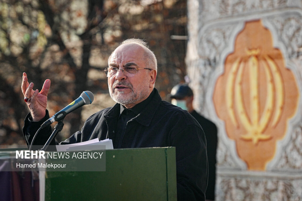 تجمع همبستگی ملی با سخنرانی رئیس مجلس