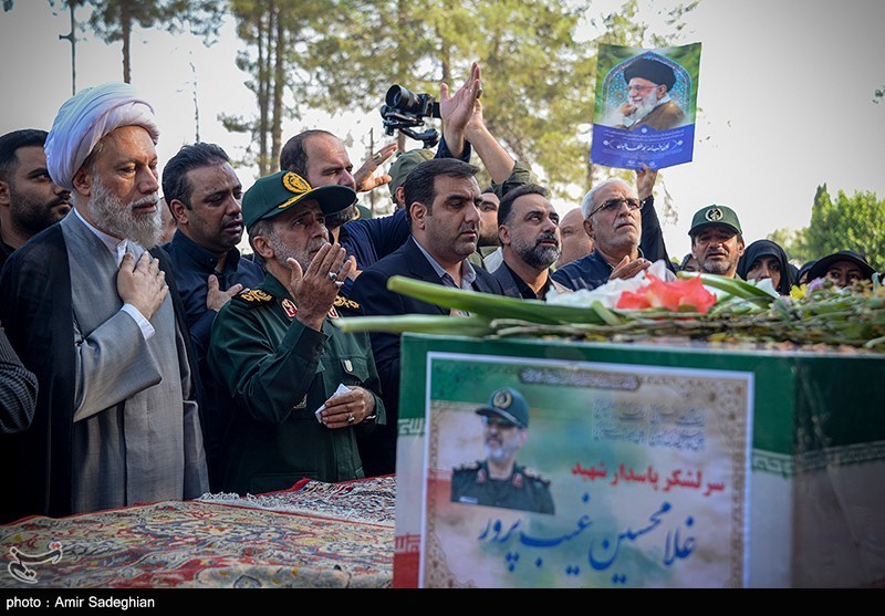 مراسم استقبال از پیکر سردار شهید غیب پرور 