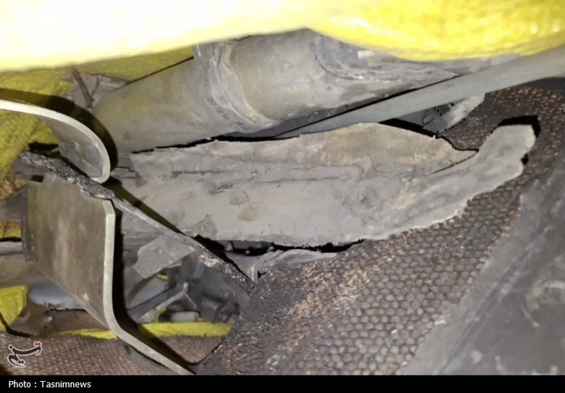 پهپاد ساقط‌شده در قم