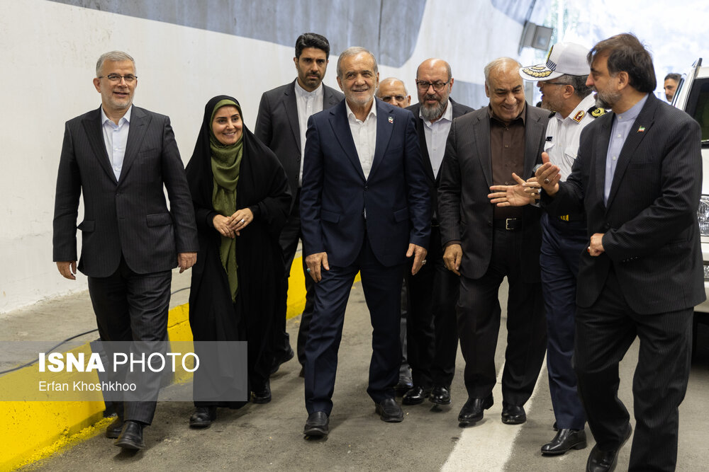 افتتاح باند شرقی منطقه دو آزادراه تهران - شمال
