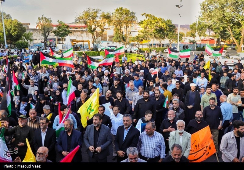 تجمع مردمی در پی محکومیت ترور شهید اسماعیل هنیه 