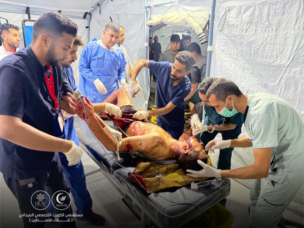 حمله پهپادی به چادر آوارگان در منطقه المواصی