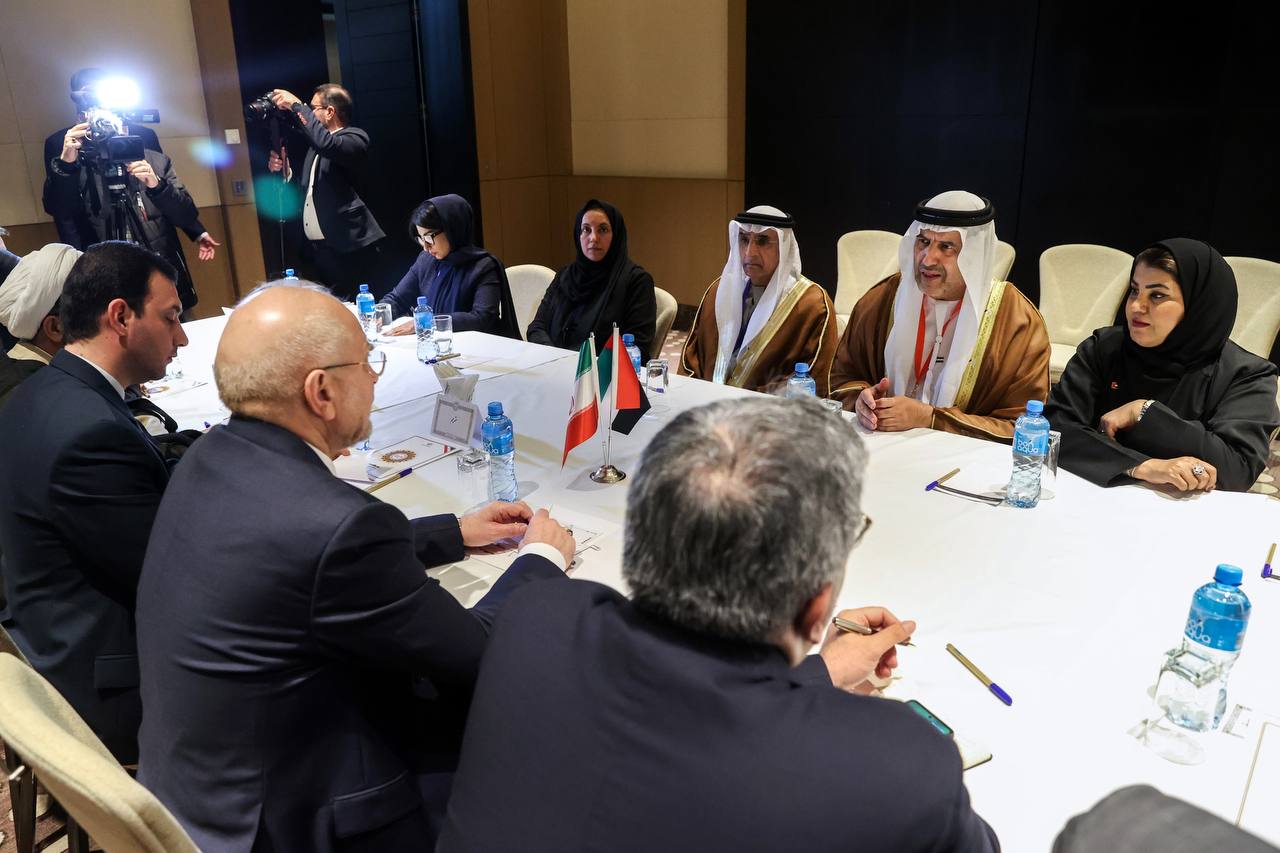 دیدار طارق حمید الطایر با قالیباف در آذربایجان - باکو