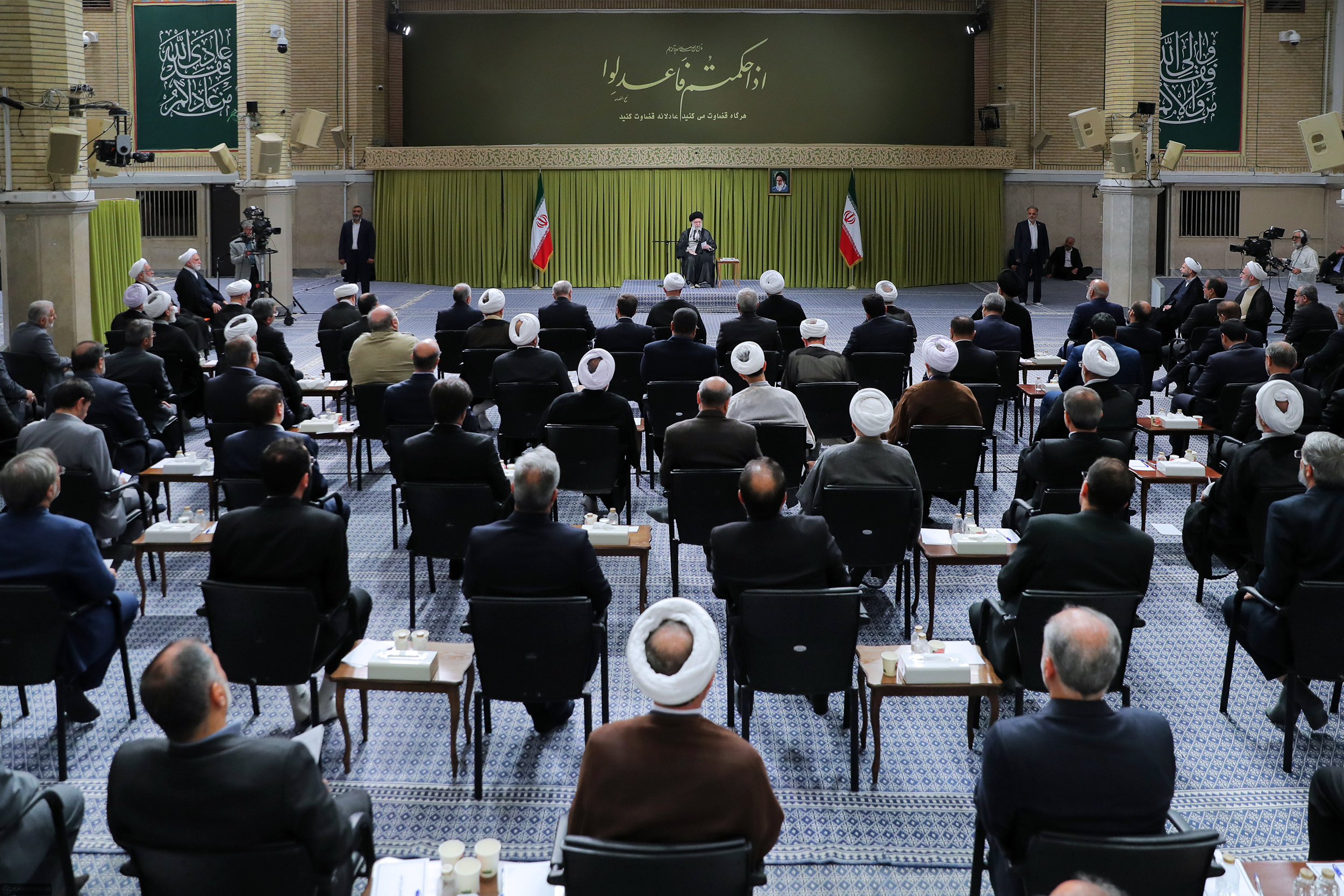 دیدار رئیس و مسئولان قوه قضائیه با رهبر انقلاب