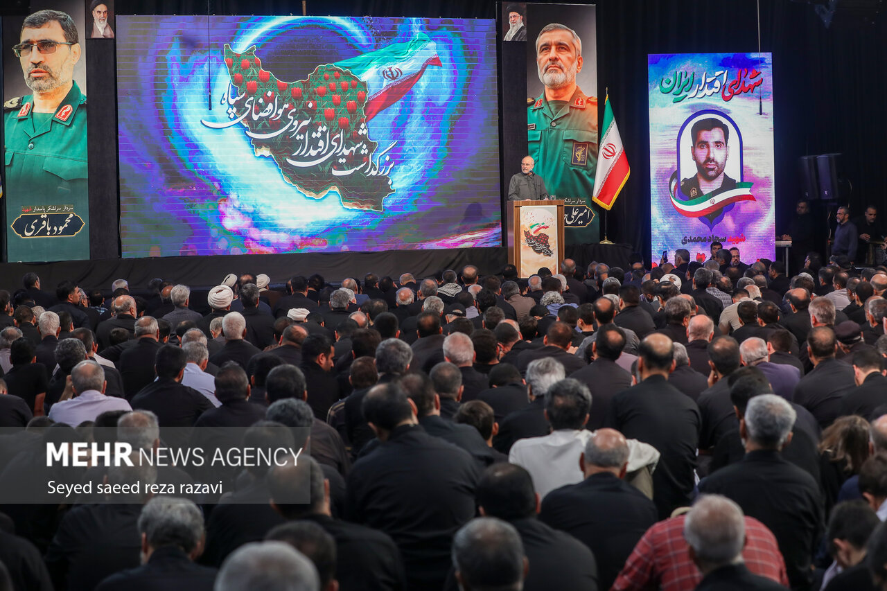 مراسم گرامیداشت اربعین شهدای هوافضای سپاه با حضور قالیباف 