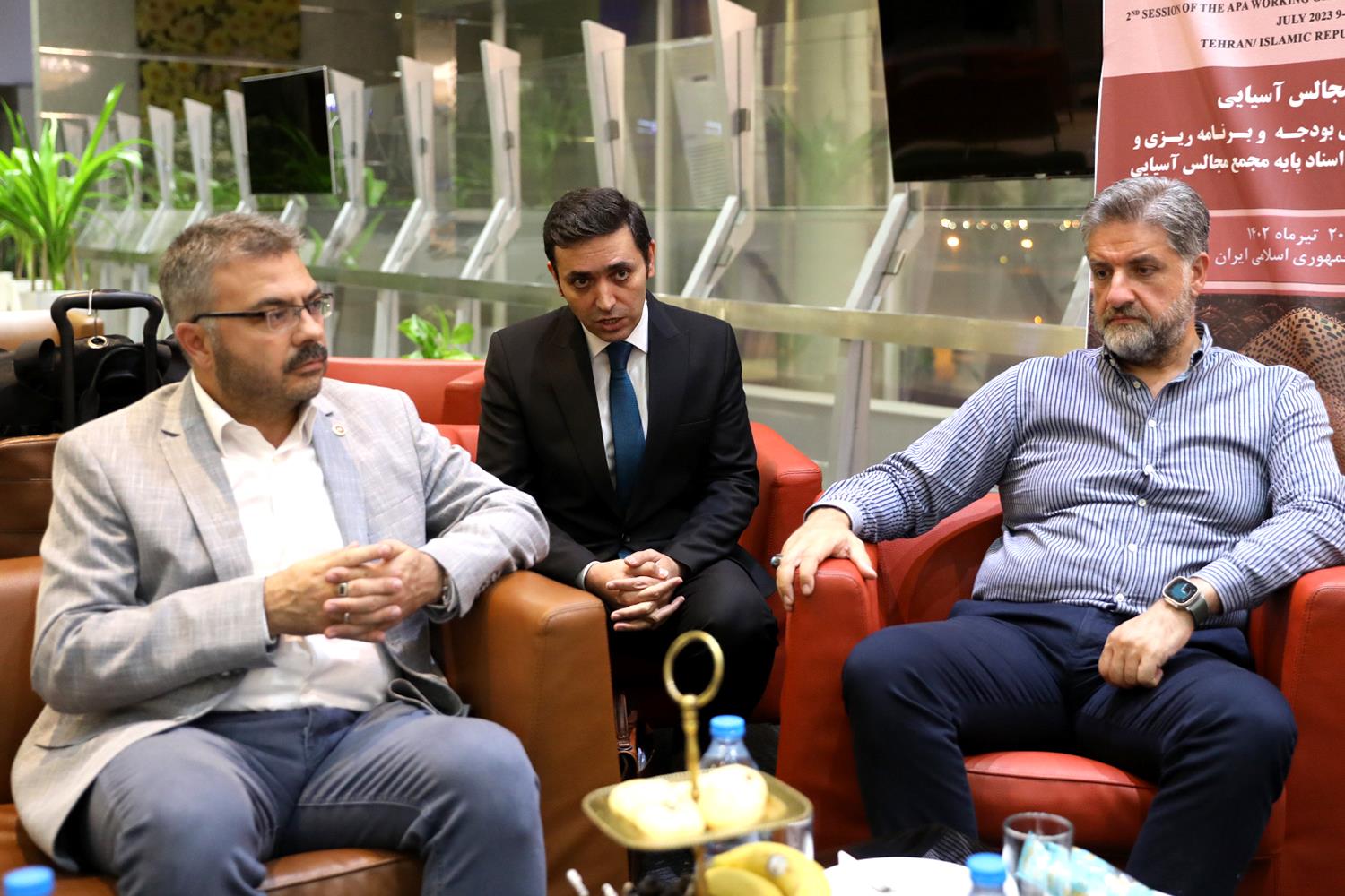 استقبال از هیئت پارلمانی ترکیه برای حضور در اجلاس مجالس آسیایی