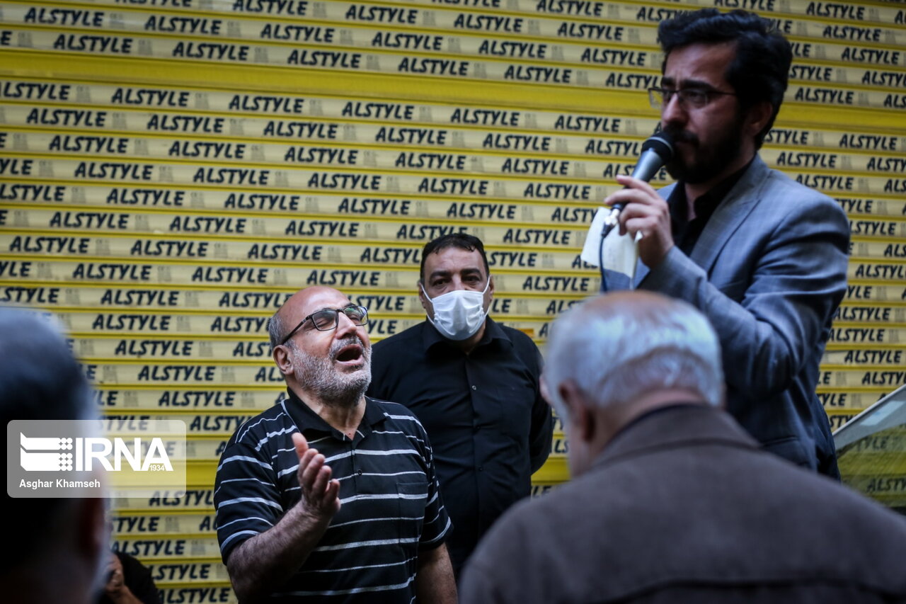 عزاداری شهادت امام جعفر صادق(ع) در بازار تهران