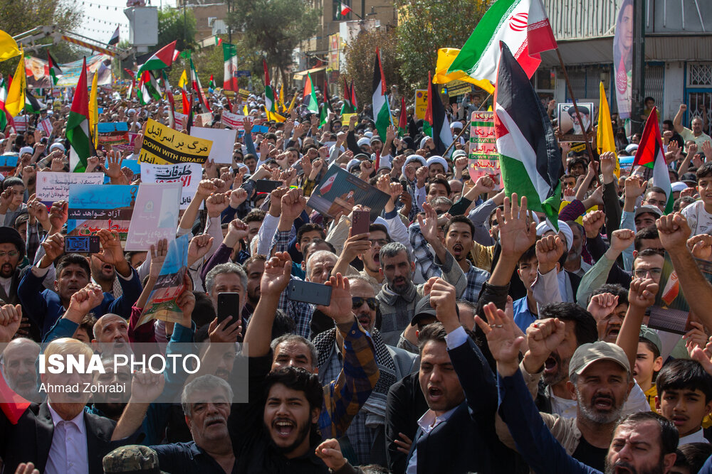 راهپیمایی مردم سراسر کشور در محکومیت جنایات رژیم صهیونیستی