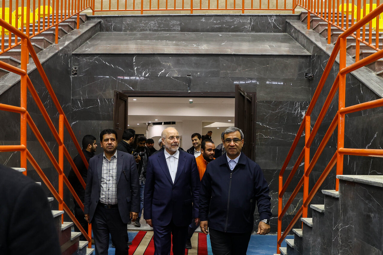  افتتاح خانه کشتی شهدای طرقبه با حضور قالیباف