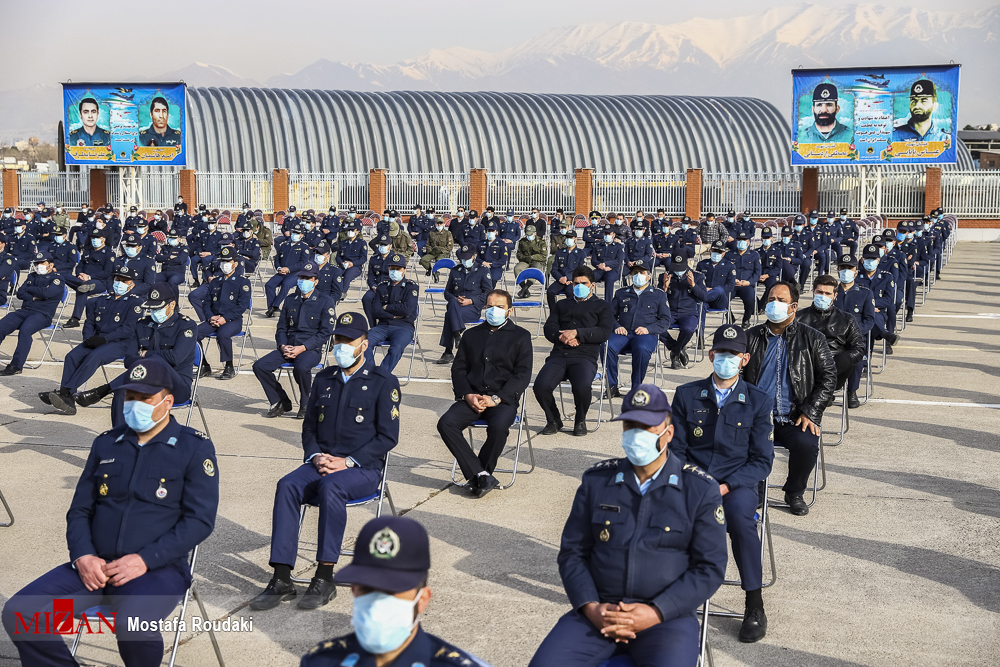 قالیباف در مراسم تشییع پیکر خلبان شهید