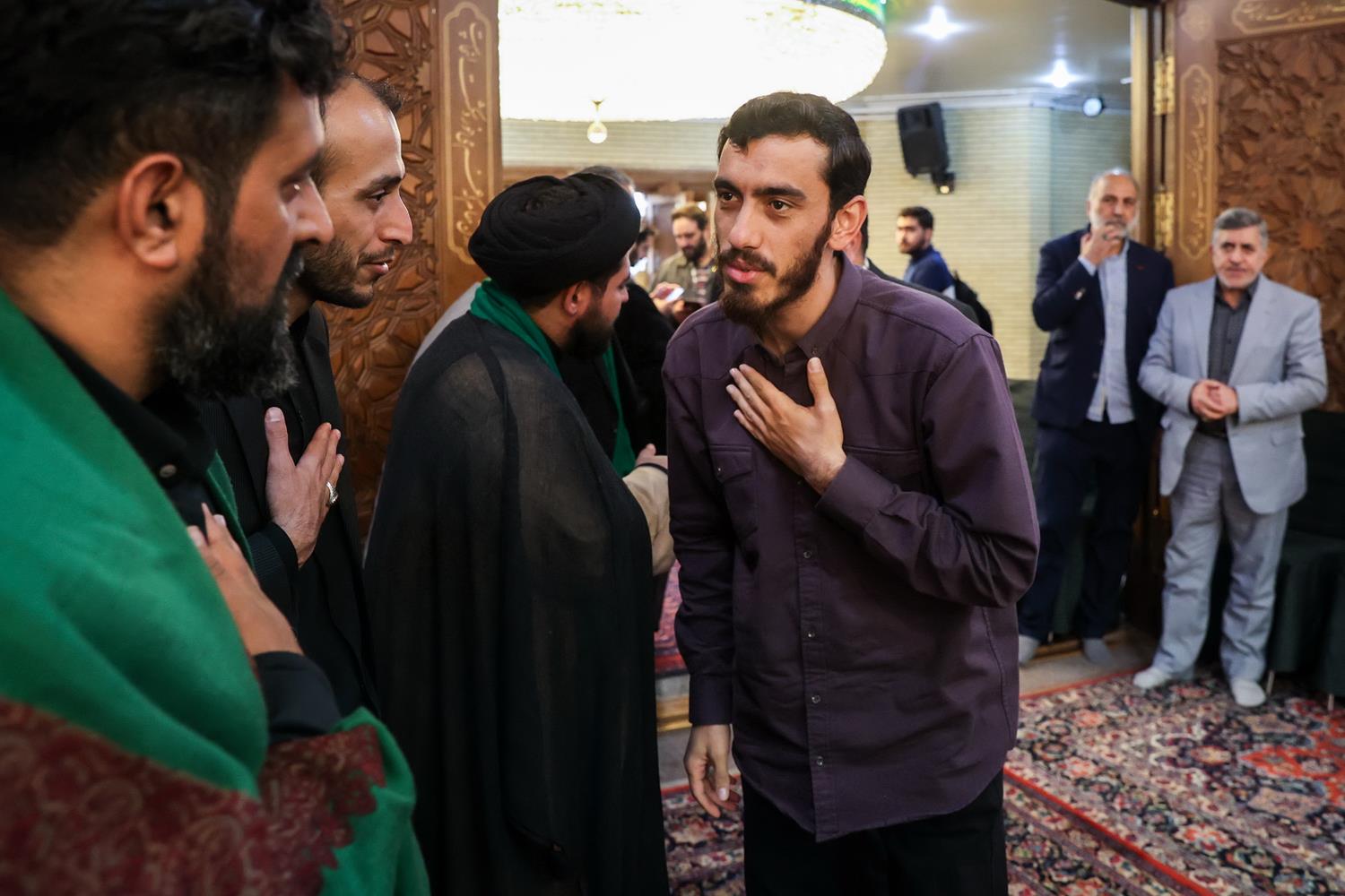 حضور قالیباف در مراسم ترحیم استاد سیدرضا مؤید