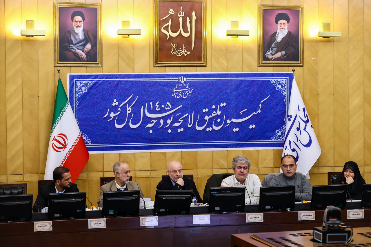 نشست اعضای کمیسیون تلفیق با رئیس مجلس