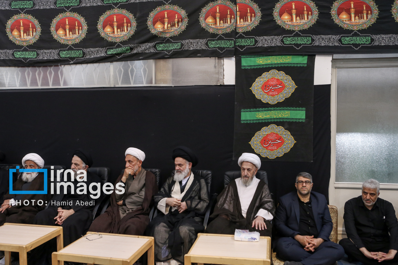 عزاداری مراجع تقلید قم در عاشورای حسینی