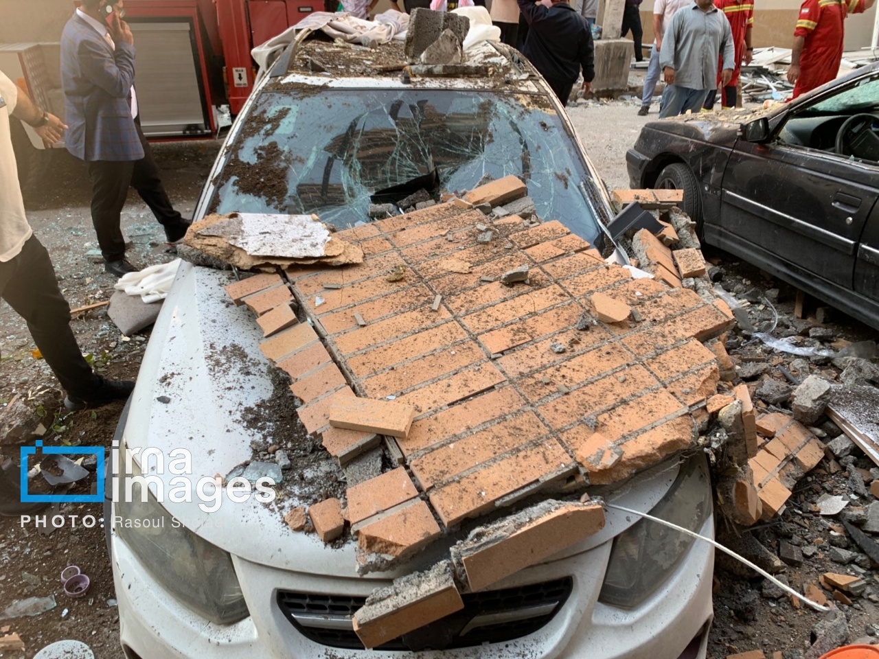 انفجار یک ساختمان در بندرعباس