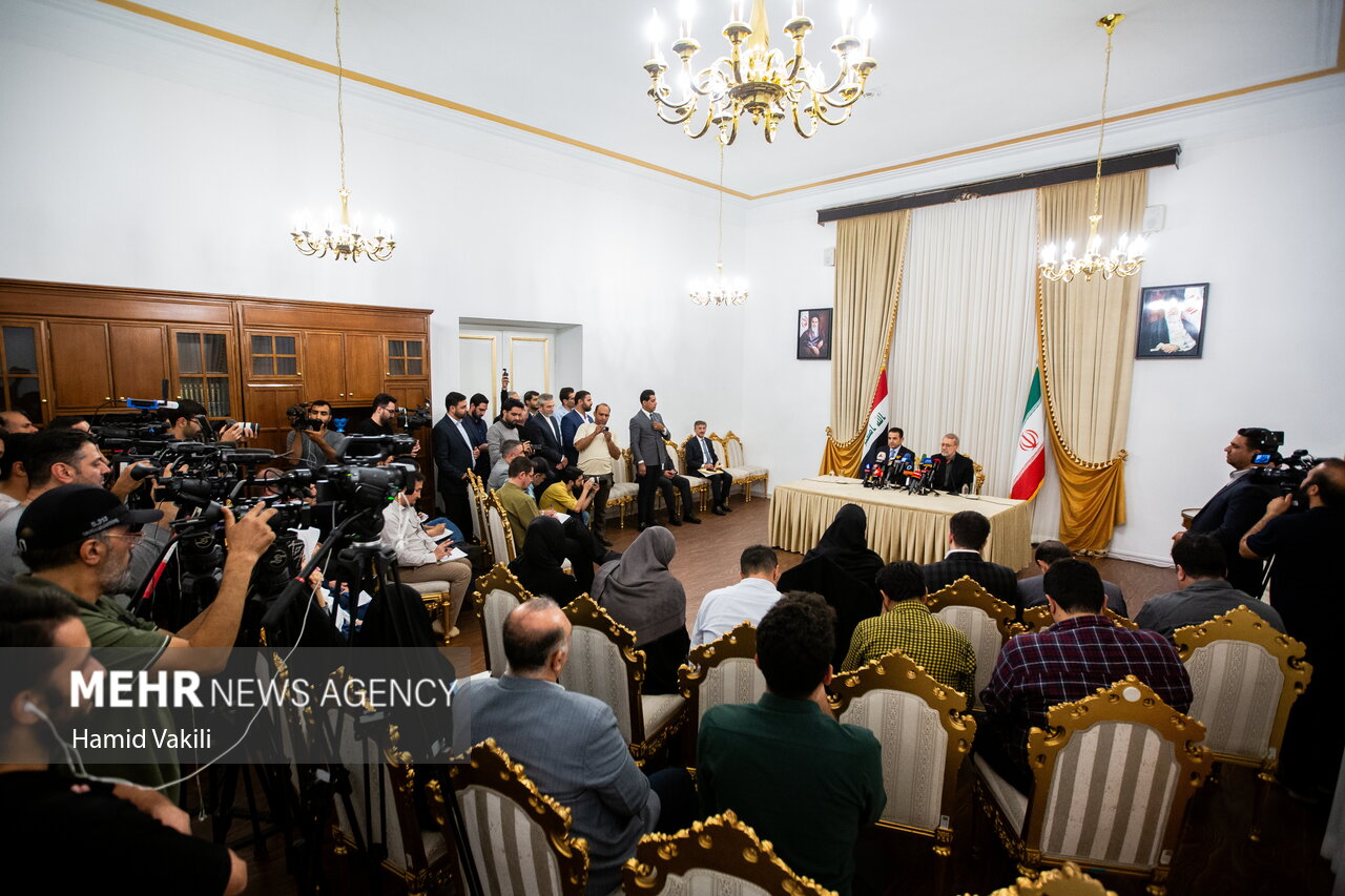 دیدار علی لاریجانی با مشاور امنیت ملی جمهوری عراق