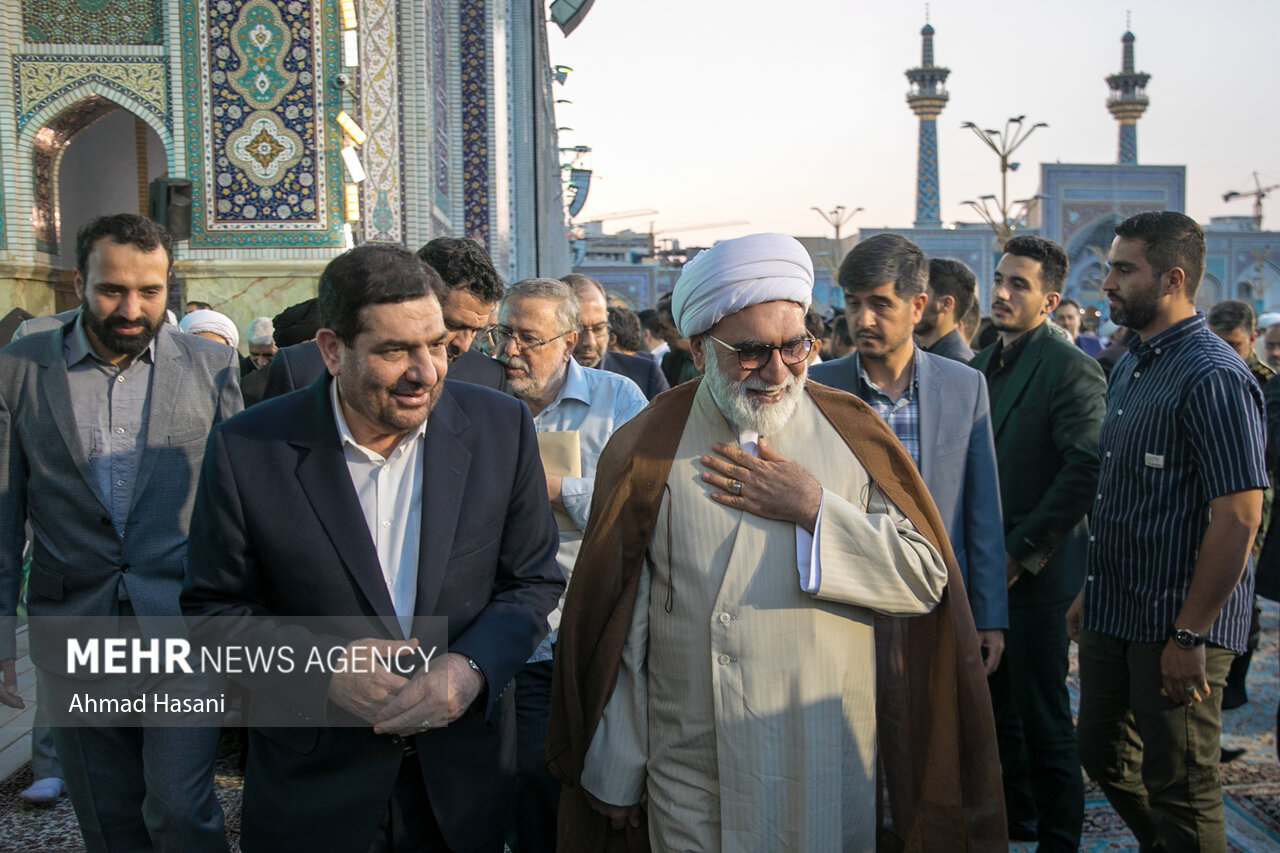 مراسم چهلم شهدای خدمت در مشهد