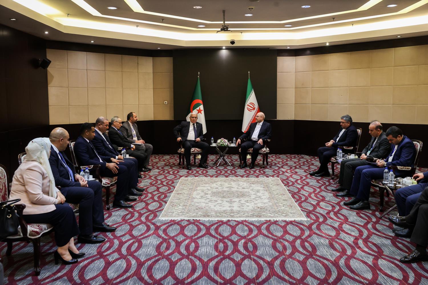 دیدار رئیس مجلس الجزایر با محمدباقر قالیباف