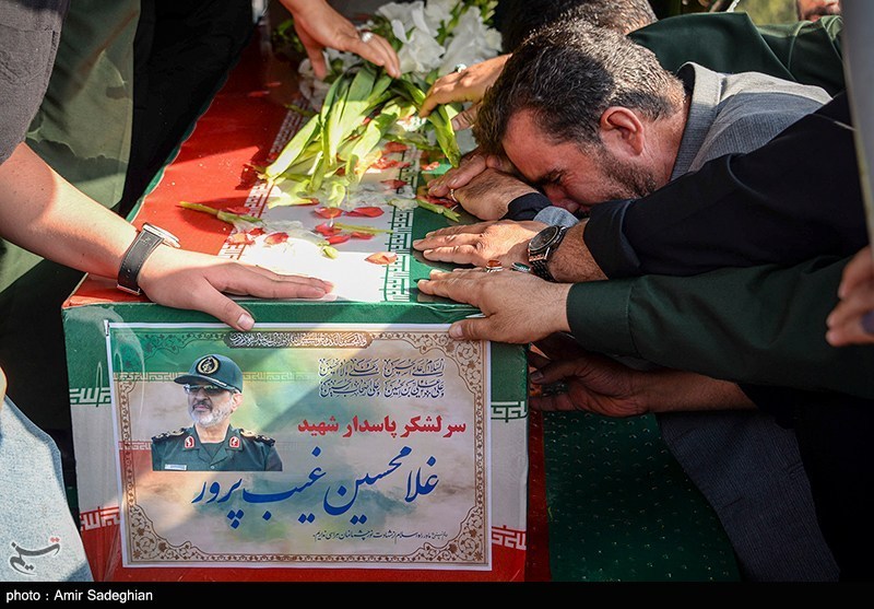 مراسم استقبال از پیکر سردار شهید غیب پرور 