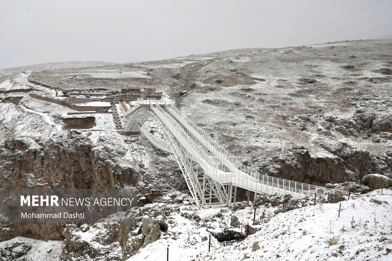 بارش برف بهاری در سرعین