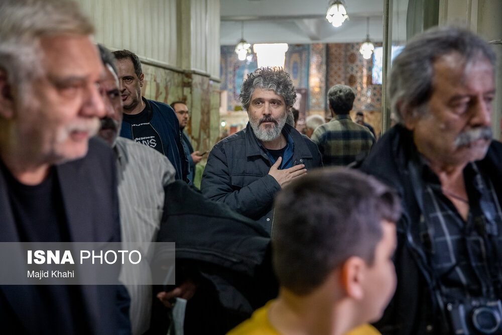 بازیگران در مراسم ختم مرحوم عنایت بخشی